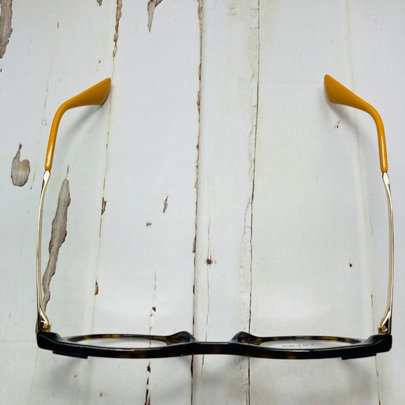 PRADA Oval Brown Tortoise & Gold Eyeglasses Glasses Frames NWOT - Picture 10 of 12